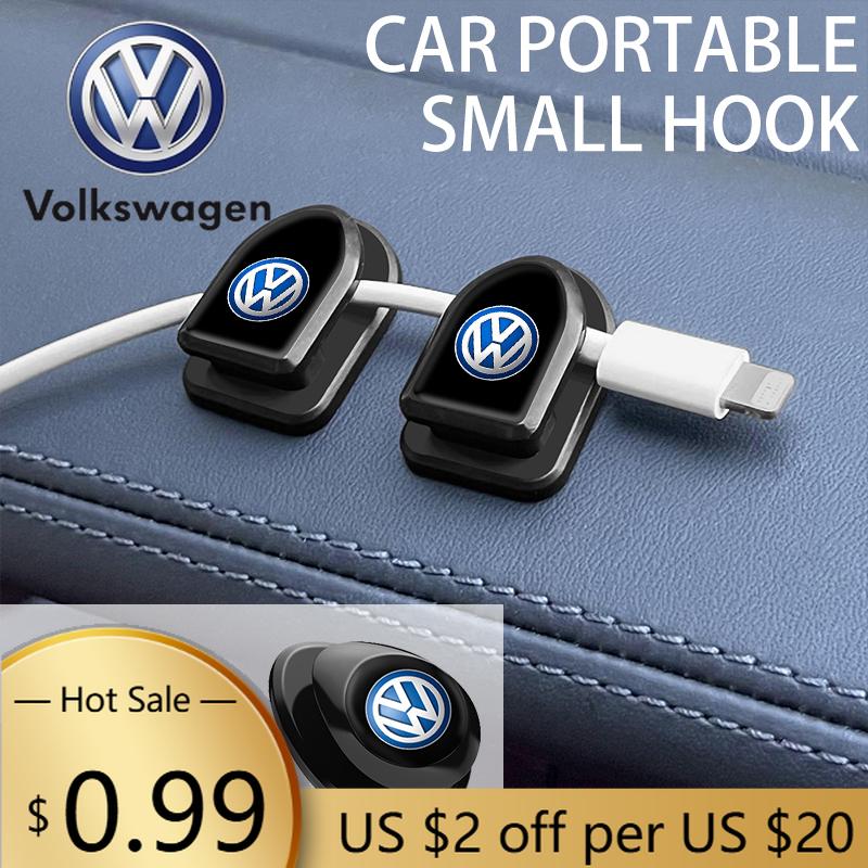 For VOLKSWAGEN VW Auto Fastener Clip Vehicle Hooks Bag USB Cable Storage Organizer Key Hanger For Volkswagen VW Scirocco CC Polo