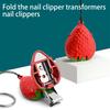 Convenient Keychain Nail Nails Ornaments Clipper Compact Size Stainless-Steel Save Labor