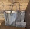 Женская сумка-тоут Goyard с принтом Y, большая, на плечо