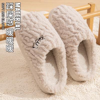 Хлопковые тапочки мужские осенне-зимние флисовые новые домашние комнатные с задником-сумкой плюшевые хлопковые туфли женские для улицы