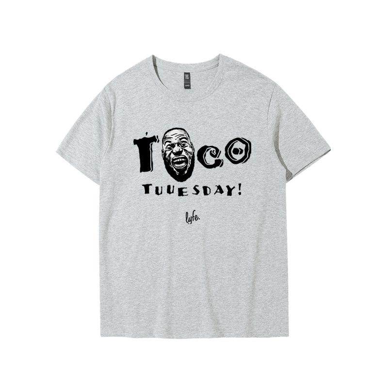 Football Star Tuesday Taco Tshirt For Men And Women Basketball Sports Baggy Plus Size Short Sleeve Mens Fashion