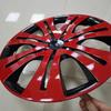 4 шт. 16-дюймовые колпачки для автомобильных колес R16 из стали и железа, глянцевые красные колпачки ступиц ABS, колпачки для колесных дисков, колпачки ступиц