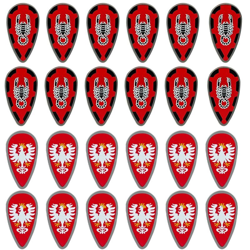 MOC Средневековые Военные Строительные Блоки Фигурка Оружие Аксессуары Шлем Ружье Колпак Шип Щит Мини Кирпич Игрушка Подарок X030 Рыцарь DIY