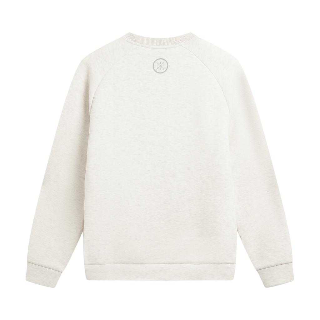 Li Ning Wade Sweatshirts Men's Heather Gray Tile Gray Crew Neck Moderate AWDW287-2