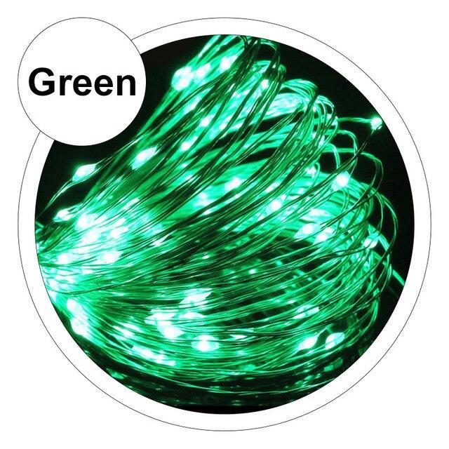 Светодиодные фонари 2 м, 5 м, 10 м, USB светодиодные гирлянды, сказочные рождественские серебряные провода, свадебные гирлянды, украшения для вечеринки