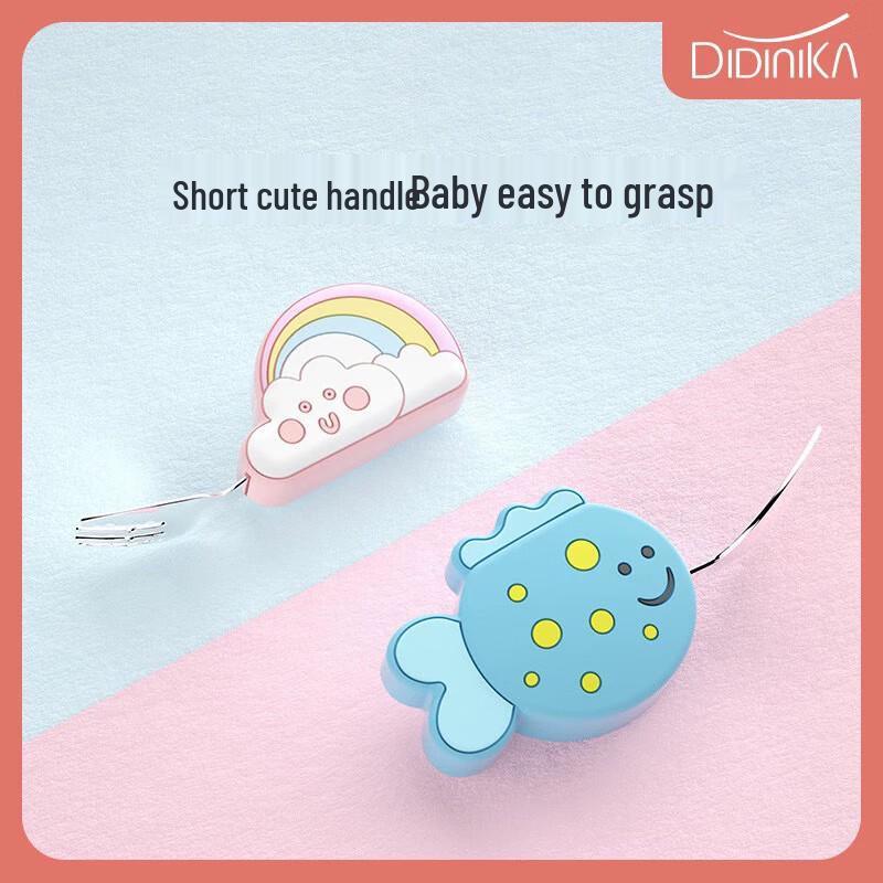 Didinika Stainless Steel Children's Fork & Spoon Set