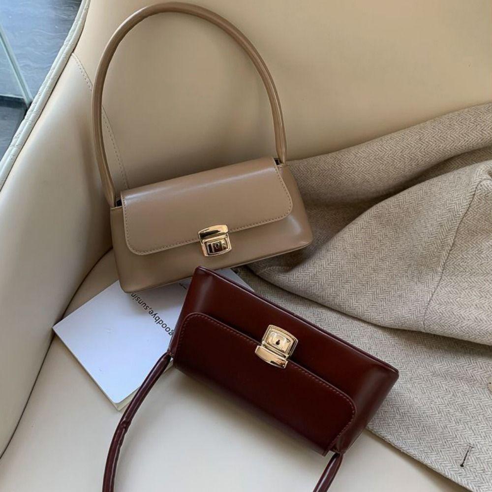 Handbag Underarm Bag Large Capacity Rectangle Armpit Bag Casual French Stick Bag Girls
