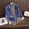 Jacquard Tassel Scarf Imitation Cashmere Soft And Breathable Autumn And Winter Versatile Women'S Shawl Scarf Light Luxury Style