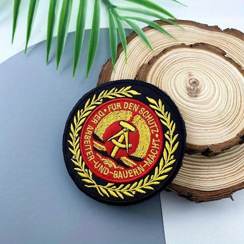 Германия Вышивка Значок Морали Орел Липучка Круглая Тактическая DIY Декоративная На Рюкзак Тактический Шенон