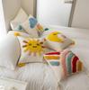Kids' Cartoon Tufted Embroidered Pillow: Cozy Bedside or Sofa Backrest Cushion