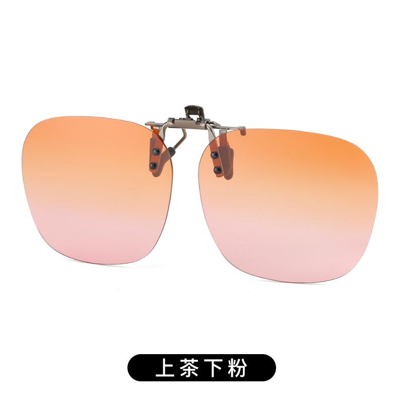 Солнцезащитные очки-клипсы, для рыбалки на открытом воздухе, для вождения, поляризационные, клипсовые, день и ночь, без оправы, многоугольные очки