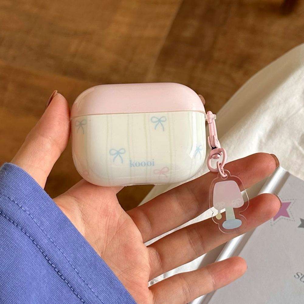Корея милый розовый бант мягкий силиконовый чехол для airpods 4 новый модный аксессуар для наушников для девочек для airpods 1/2/3 pro 2 чехлы