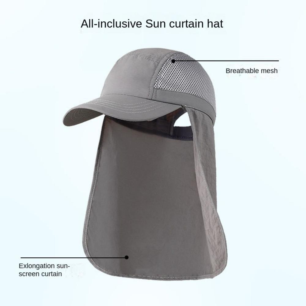 Outdoor Fishing Caps Breathable Wide Brim Sun Hat Sunscreen Fisherman Hats  for Travel Hiking