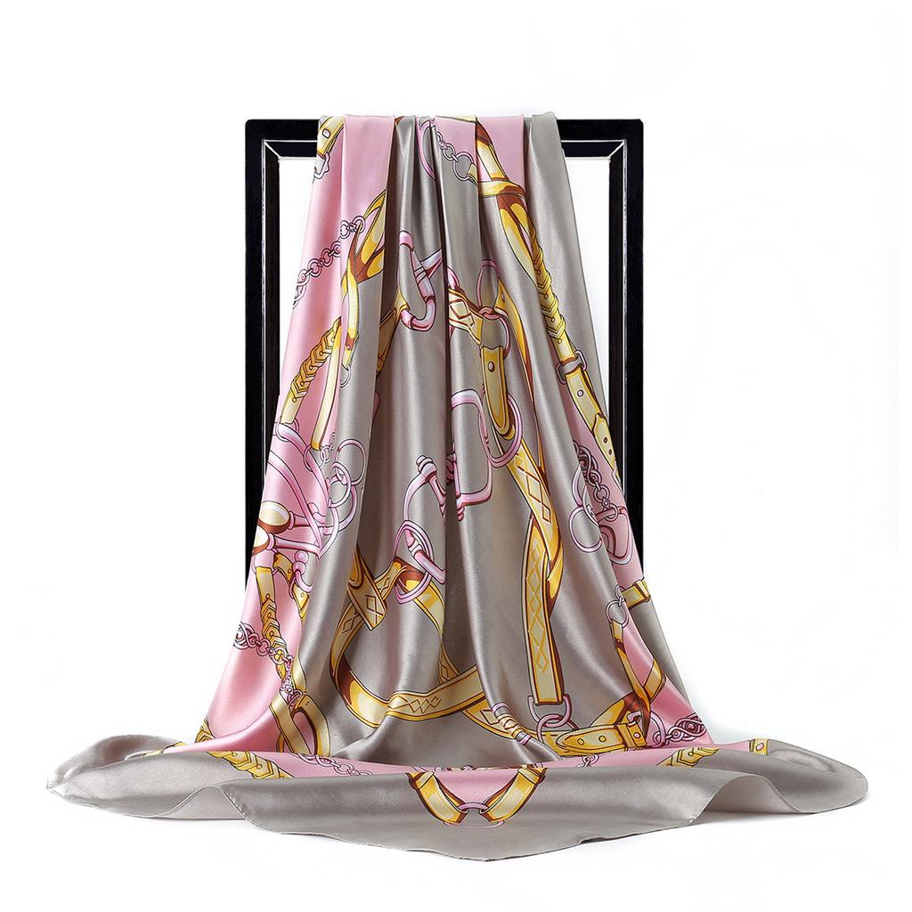 Vogue Foulard Satin Square Silk Scarf Scarfs High Quality 1PC 90*90cm Shawl Scarves Elegant Popular Women