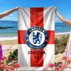 football club.C Print Beach Towel, Versatile Lightweight Absorbent Beach Towel for Pool Surf Yoga Bathroom, Perfect Birthday Holiday Gift