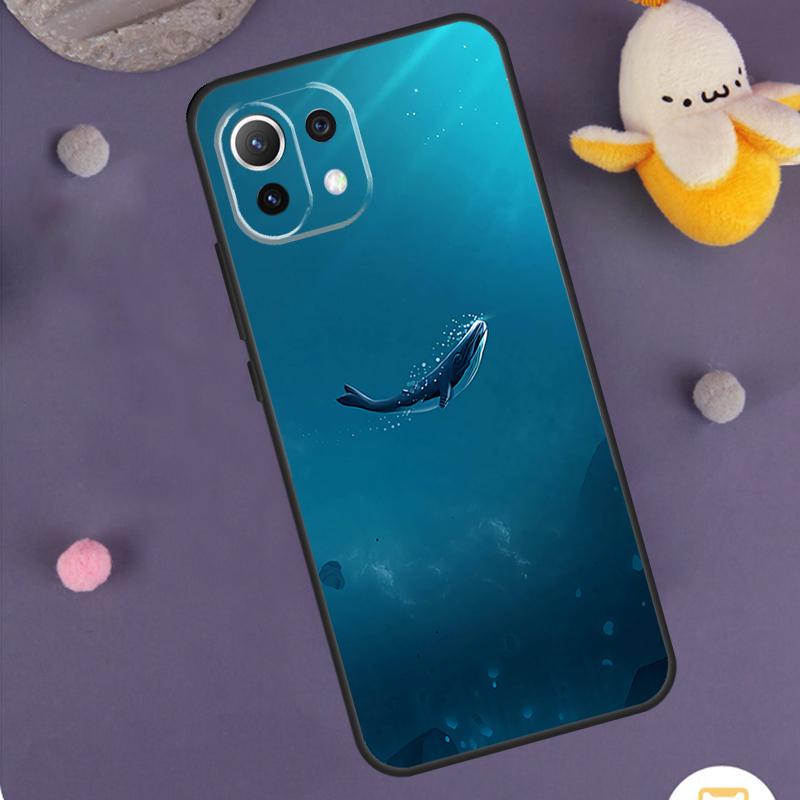 Чехол-аквариум с китовой акулой для POCO X3 X5 X6 M6 Pro F6 F3 F5 M5s Xiaomi 14 13 Ultra 12 Lite 11T 12T 13T Pro