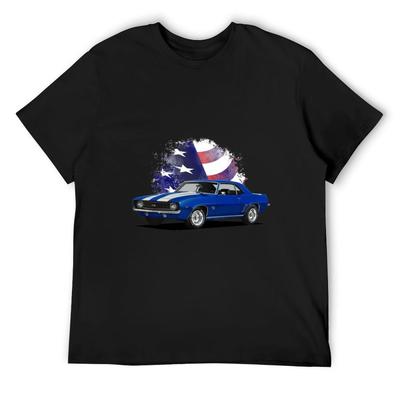 Американская футболка Camaro дешевые вещи летняя одежда футболка мужская