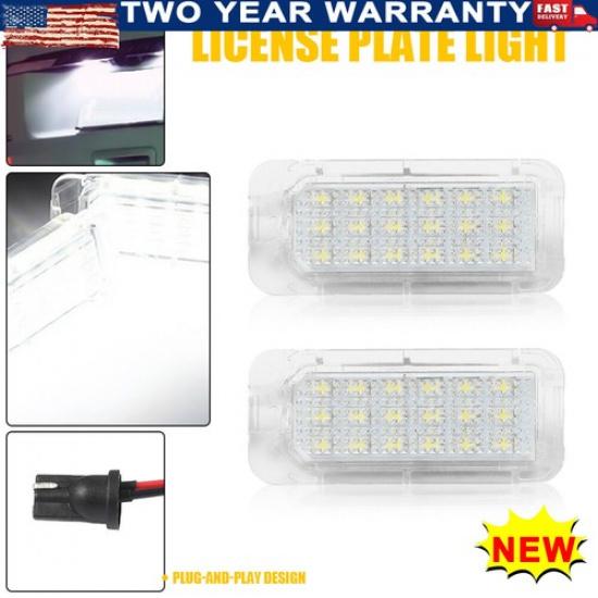 2X LED License Plate Lights SUPER Fit BRIGHT Explorer Ford Fiesta Fusion Escape