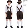 Stylish Children's Oktoberfest Costume Suit For Halloween Cosplay With Hat