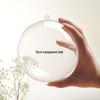 High Transparency Irregular Acrylic Christmas Ornaments - Hollow Round Decoration Balls for Trees