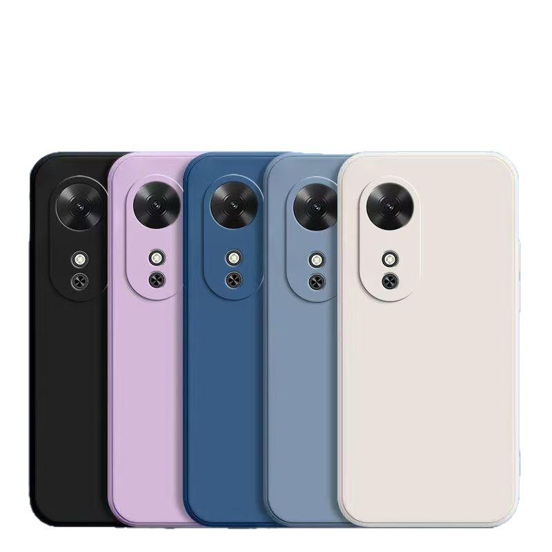 Совместимый чехол для телефона Honor Play 60M: Простой Однотонный, Полное Покрытие, Защита от Падений, Жидкий Мягкий Чехол.