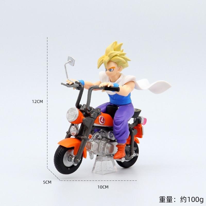 Фигурки Мотоциклов Сон Гоку и Мастера Роши из Dragon Ball Z Настольный Декор для Автомобиля Милые Коллекционные Модели Игрушки Подходят для Коллекции Фанатов Аниме Подарки