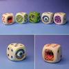 Resin Monster Face Dice Set Halloween Tabletop RPG Board Game Props for Dungeons & Dragons TTRPG Dice Collection