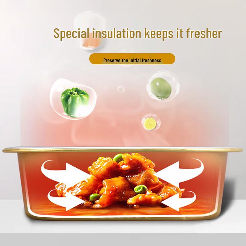 Disposable Rectangular Aluminum Foil Food Container