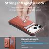 Совместимо с чехлом для iPhone 17 Pro Max: Магнитный держатель для карт, Кольцо-подставка, Слот для карт, Защитная крышка