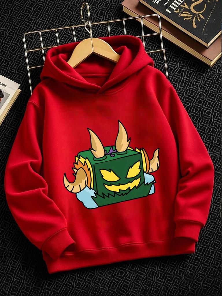 Fruit Box Kids Hoodie Summer Cute Cartoon Crewneck Casual Boys Girls 3-14