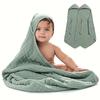 Unisex Cute Design Hooded Towel Set (2pcs) 76.2x76.2cmBaby Swaddling Clothes Ultra Soft Warm & Highly Absorbent Bath Towels