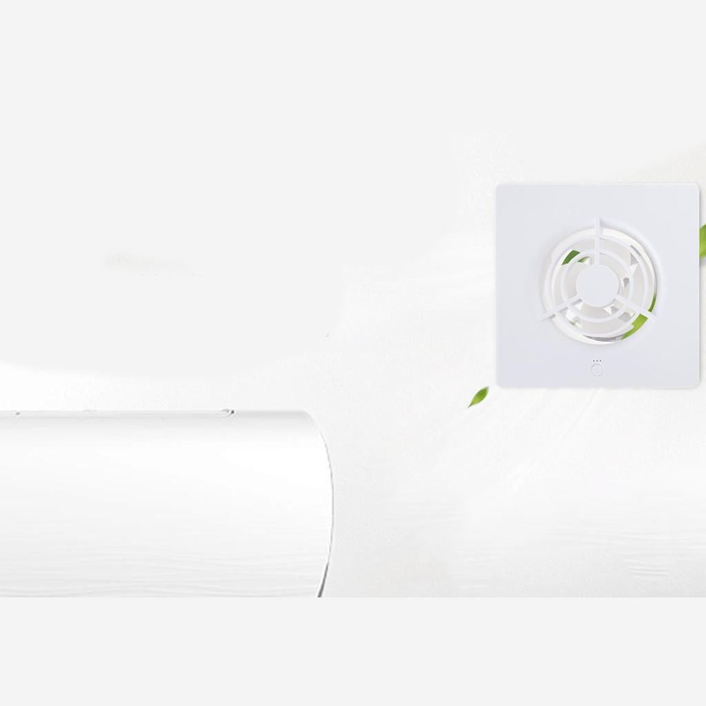 Всасывающий вытяжной вентилятор 4 Вт Мини-канальный вентилятор 3'' 75 мм 3 скорости Регулируемый вытяжной вентилятор для ванной комнаты
