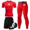 Mens Compression Athletic Base Layer Set Running Gym Basketball Training Quick Dry Tight Fit