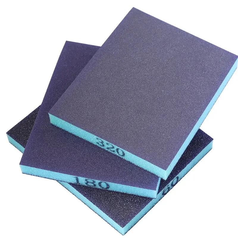 6 шт. шлифовальная губка зернистостью 60-320 моющиеся и многоразовые влажные и сухие шлифовальные блоки для металла дерева полировка абразивный инструмент 120*96*13 мм
