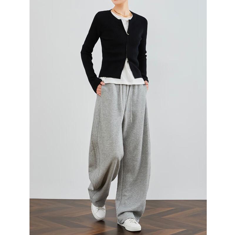 Женские серые широкие спортивные штаны FAESSLIN