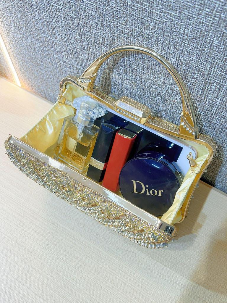 Ретро европейско-американский клатч с полным бриллиантовым покрытием: Элегантная сумка кроссбоди на одно плечо для светских львиц и вечерних мероприятий