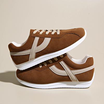 Женская повседневная обувь для ходьбы Новинка 2025 Осень Плоские На шнуровке Высококачественные Кроссовки Дикие Плоская подошва Лоферы Женская спортивная обувь