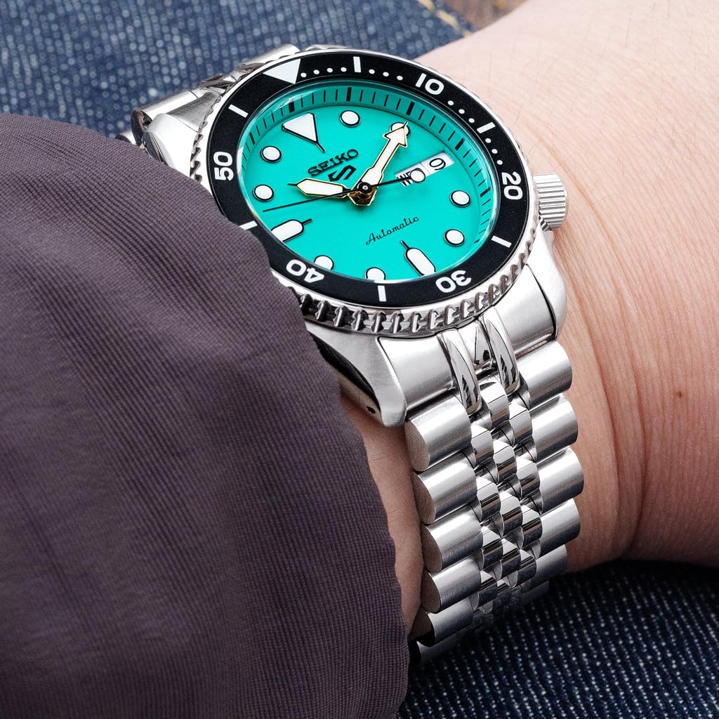 Металлический ремешок для часов 20 мм Браслет Jubilee для Seiko New 5 Sports 38 мм SBSA225 и других