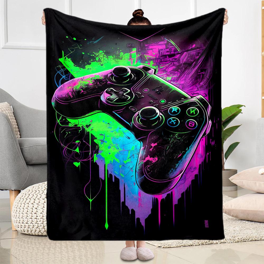 1pc Game Controller Blanket Comfortable Soft Lightweight Multi Seasonal Use for Travel Camping Picnics Sofa Office Bed Living Room Gift for Friends