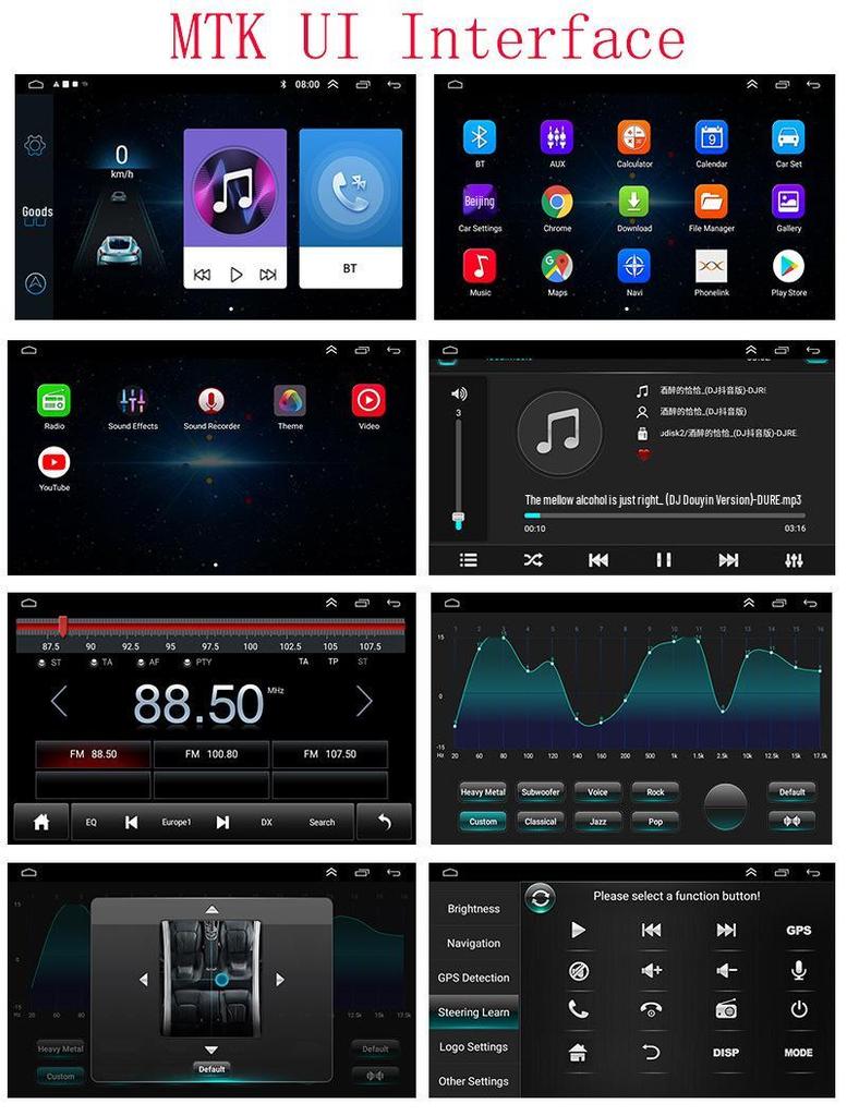 7-дюймовая Android-навигация «все в одном» с Bluetooth для Buick Enclave/Chevrolet GMC