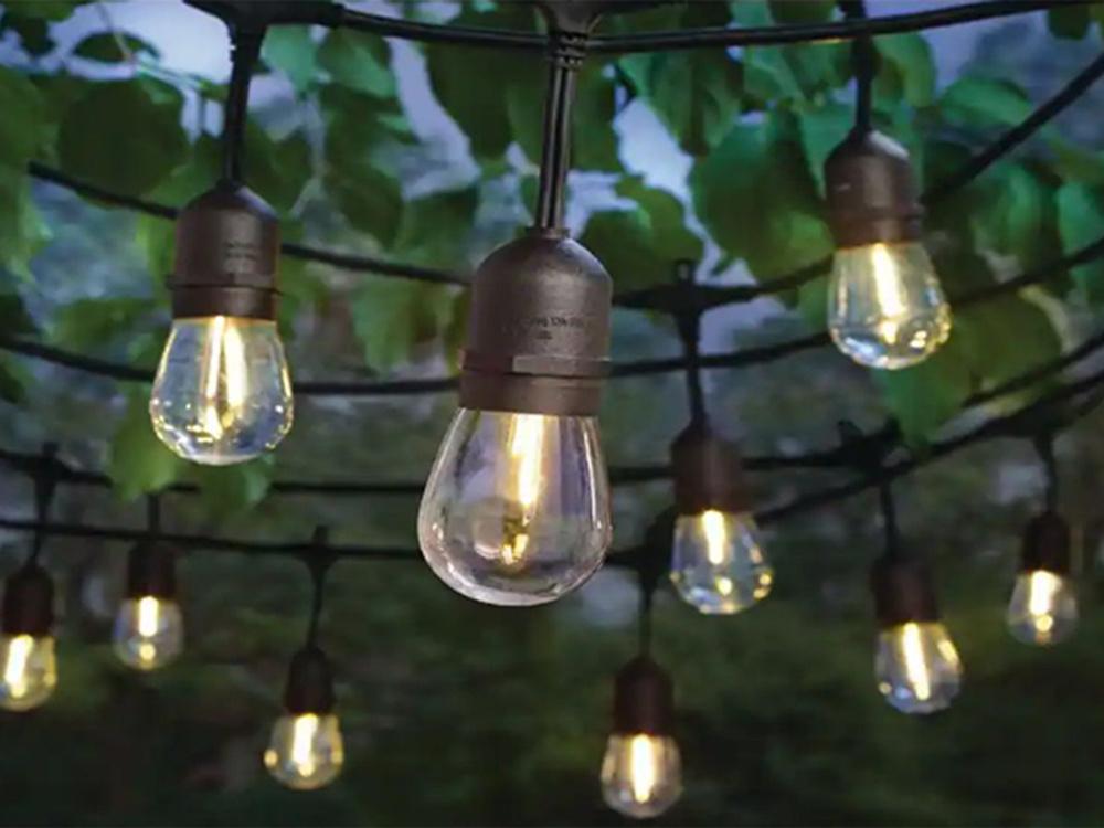 Garden garland light chain 10 led e27 10m