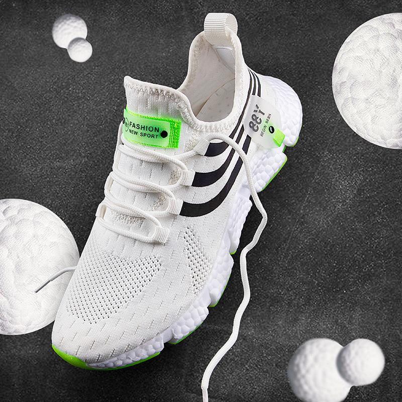 Unisex Running Shoes  Lightweight Women Men's Sneakers Flat Walking Shoes Lace Up Casual Shoes Tenis Masculino Adult