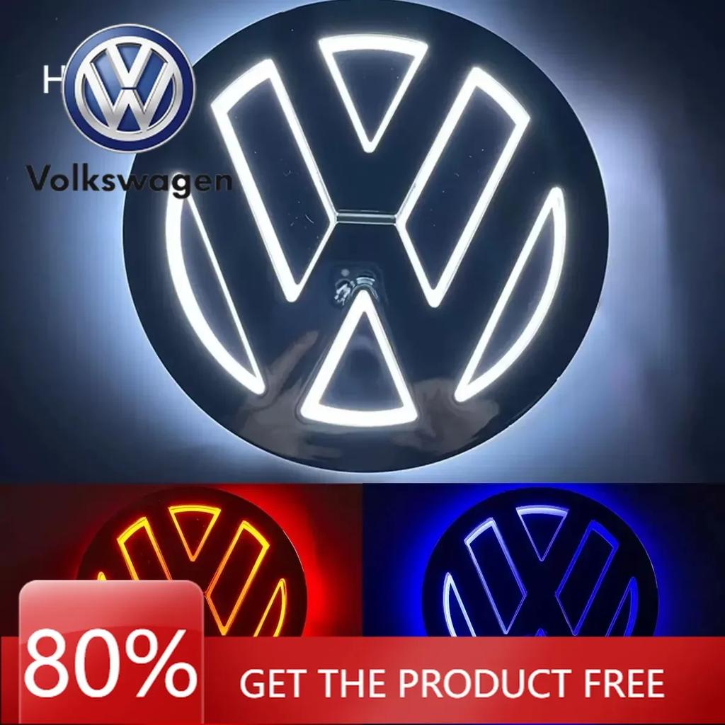 Для VOLKSWAGEN 11см 5D Световой Логотип LED Задний Значок Передняя Решетка Свет Для VW CC Bora Golf Jetta POLO MAGOTAN Passat Световой Логотип Tr