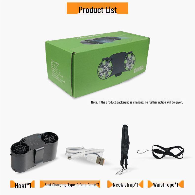 Waist-Hanging Portable Cooling Fan for Welders and Construction Workers