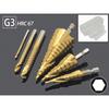 6Pcs HSS Steel Titanium Step Drill Bit Set 4-12/20/32mm Metal Hole Cutter Wood Cone Core Drilling Hole Saw Tool+3,6,8 Saw Drill