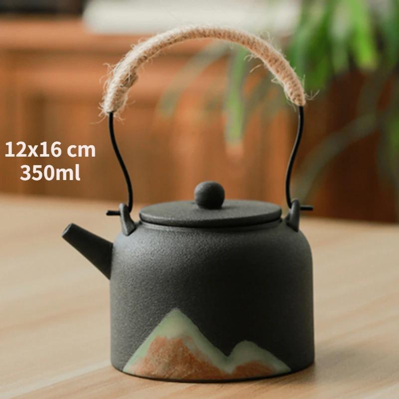 Керамический горшок с балкой Far Mountain, чайник, грубая керамика, теплый чайный сервиз, цветочный чайник, свеча, грелка для чая, теплоизоляционная подставка, печка для чая