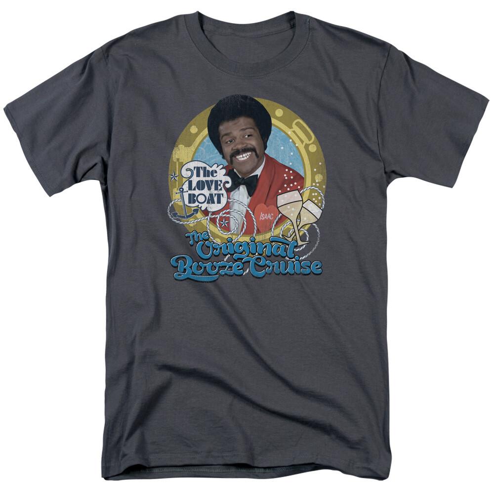The Love Boat Original Booze Cruise T-shirt Mens Licensed Classic TV Charcoal