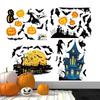 Halloween Decals Stickers Pumpkin Spiders Ghost Shadow Window Sticker Witch Death Bat Skull Wall Stickers Halloween Party  Decor
