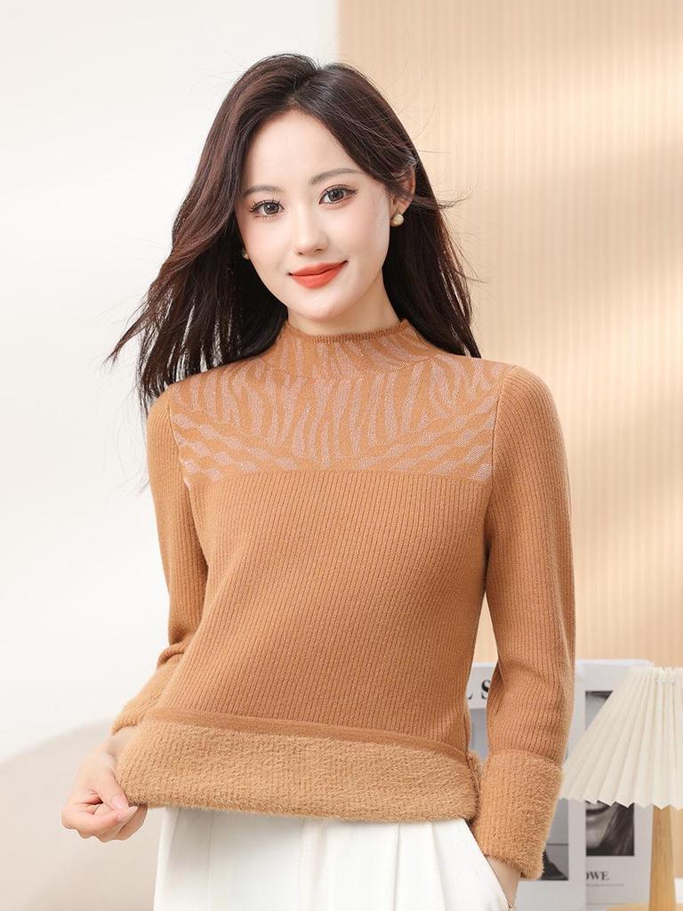 2024 Winter Half-High Collar Knit Base Layer Sweater