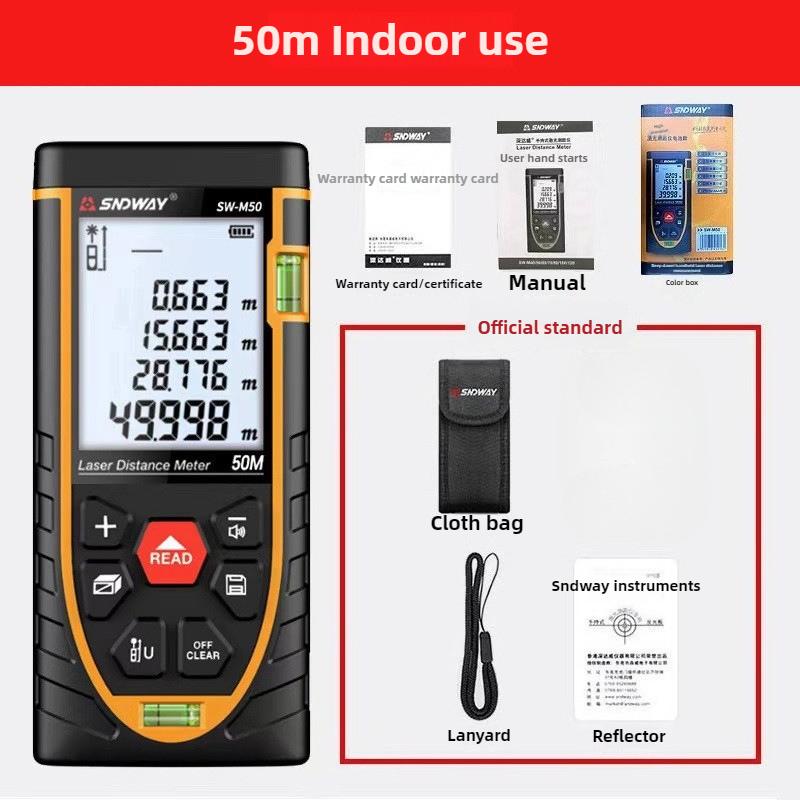 SNDWAY Green Laser Rangefinder SW-M50G Infrared Rangefinder Outdoor Green Electronic Range
